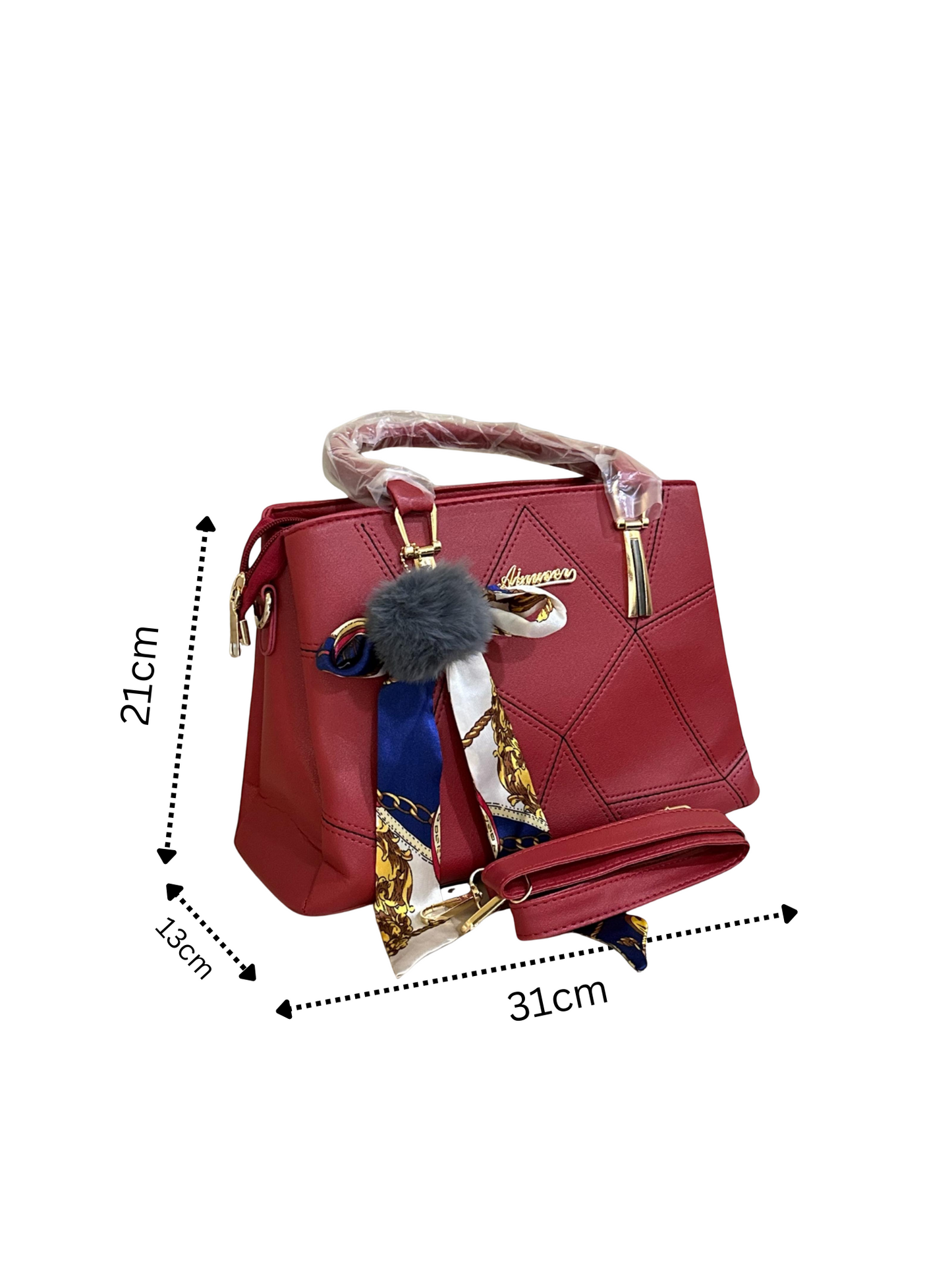 The Red Statement - Blazed Red Ladies Handbag