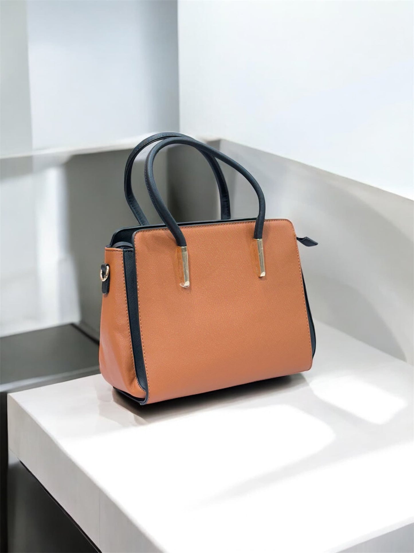 Classic Brown Luxury Handbag Set – 4 in 1 Combo with Wallets