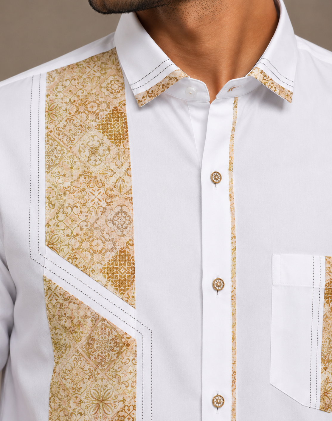 Men’s Designer Satin Cotton Shirt | Stylish Jethalal Inspired Party Wear Shirt – Shree Omkar