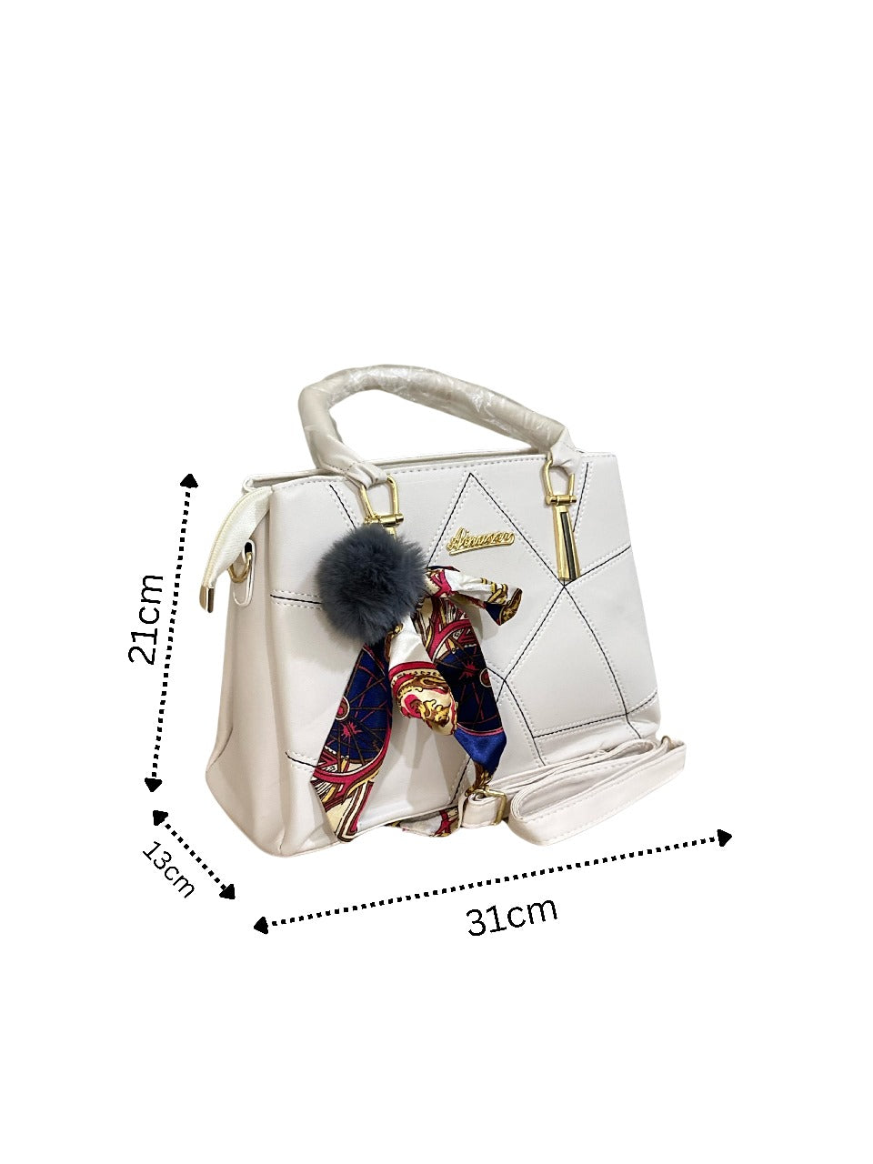 Ivory Charm Handbag by Bagifyy