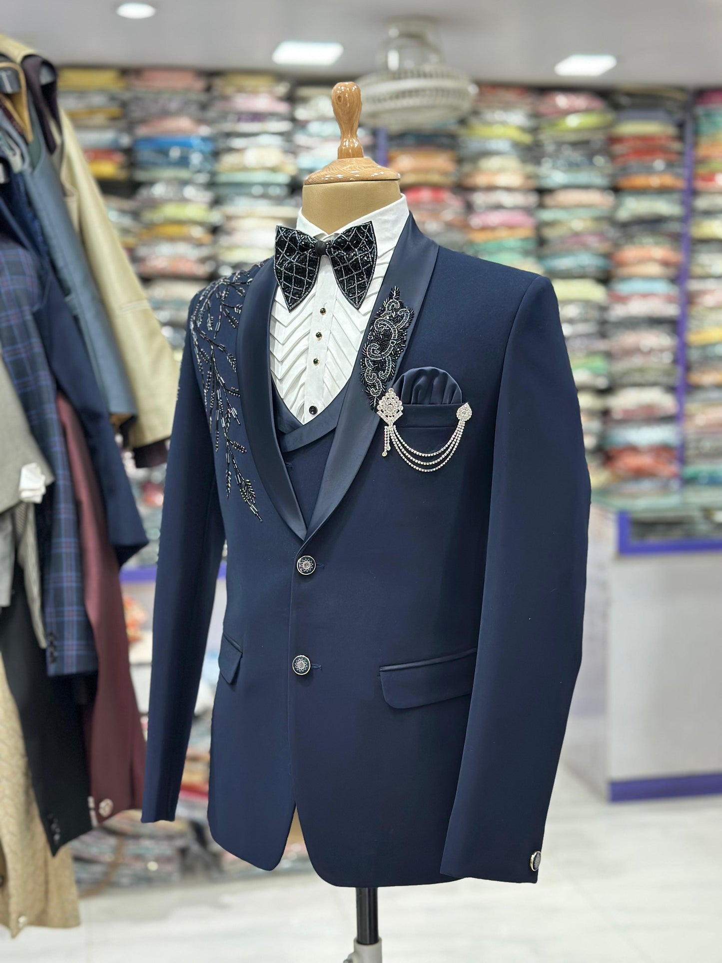 Navy Blue Designer Suit