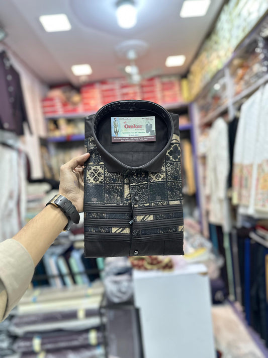 Brown Jethalal Designer Shirt