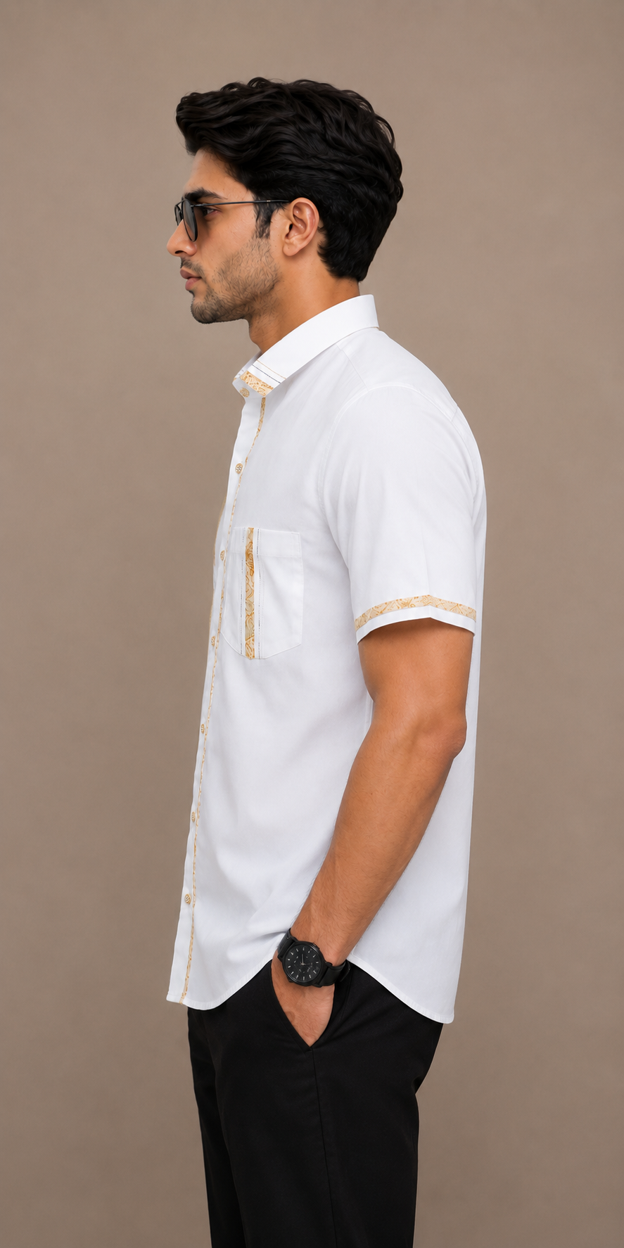 Men’s Designer Satin Cotton Shirt | Stylish Jethalal Inspired Party Wear Shirt – Shree Omkar