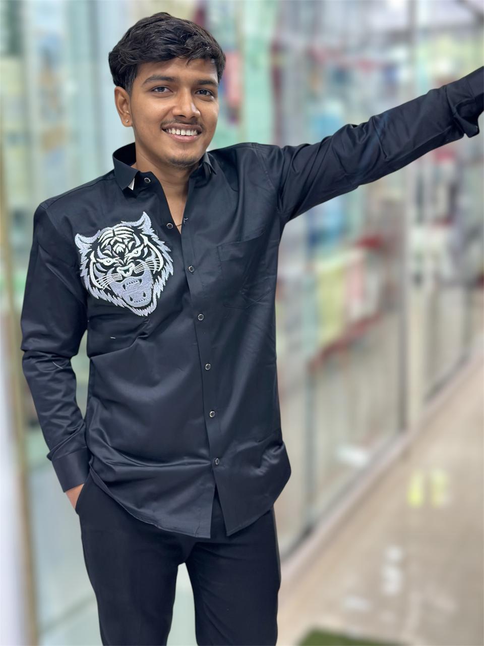 Tiger Designer Shirt For Mens