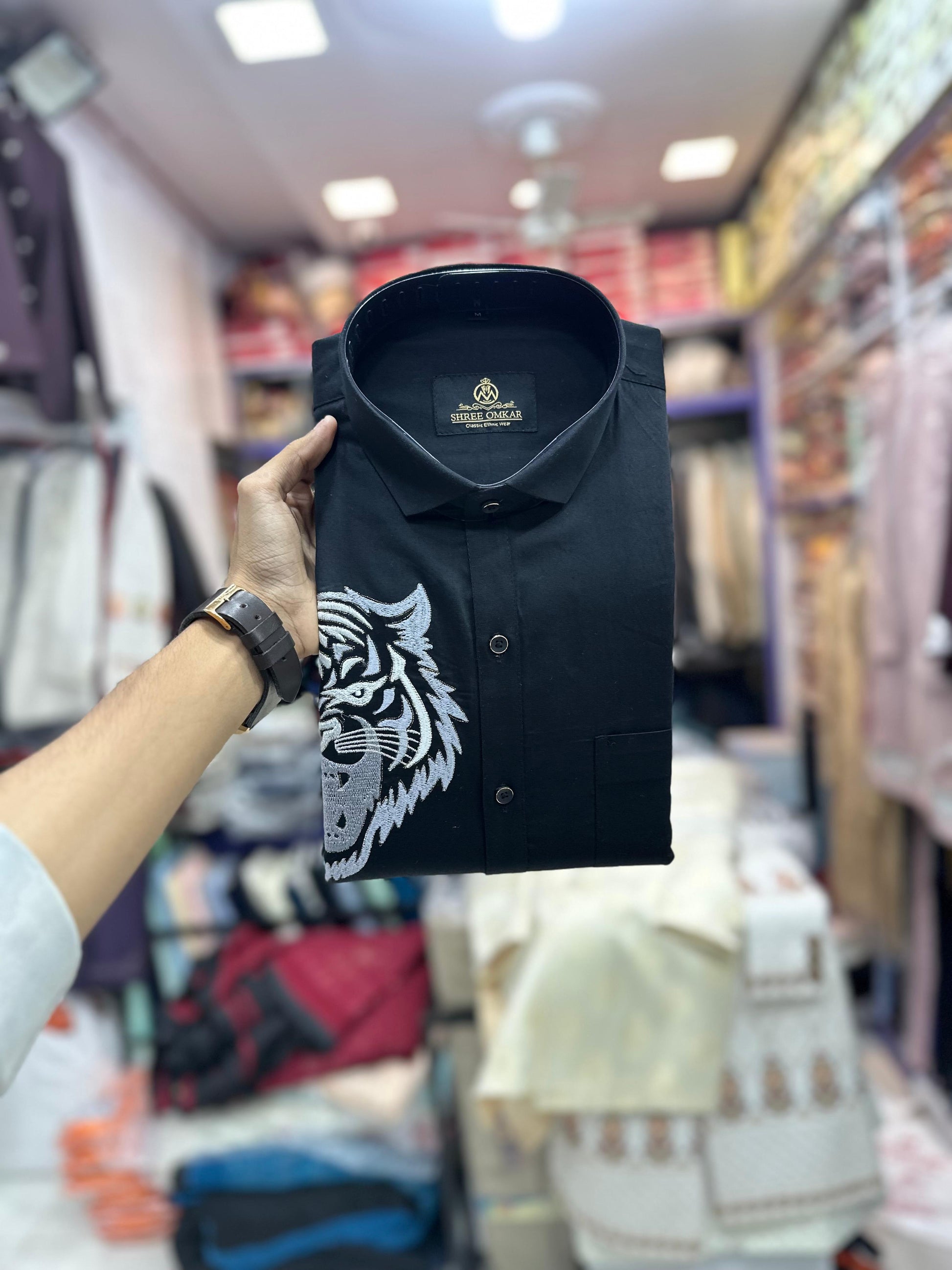 Tiger Designer Shirt For Mens – Shree Omkar1