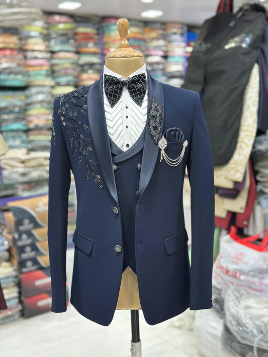 Navy Blue Designer Suit